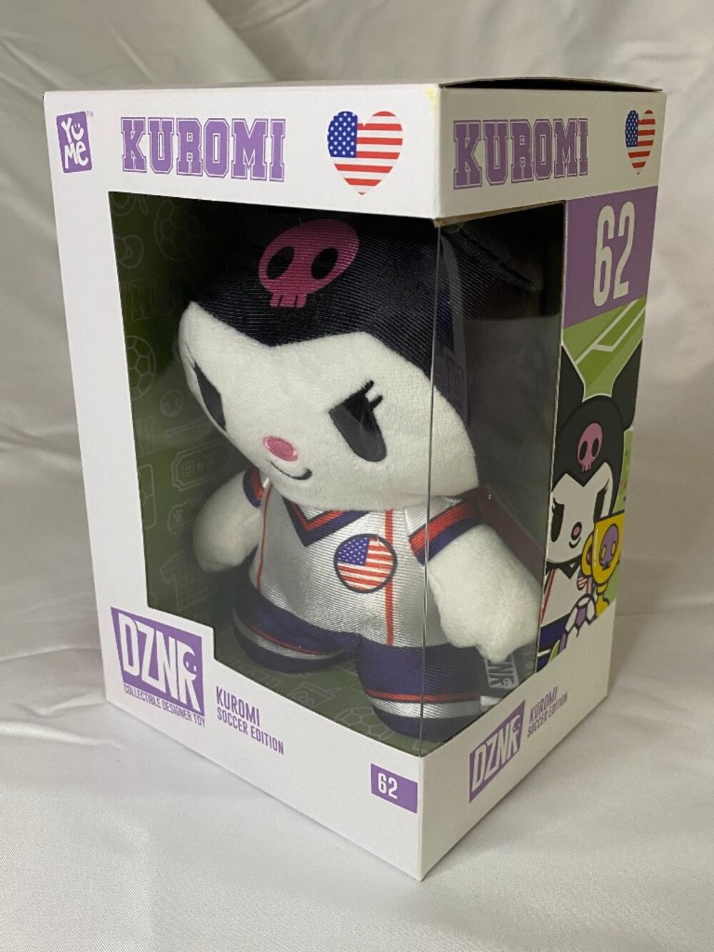Kuromi USA Soccer Edition #68 DZNR YuMe Sanrio Plush 2026 New in Box
